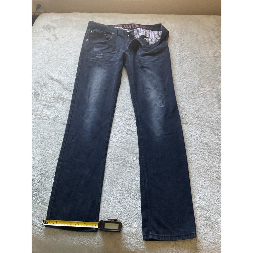 16 Revolution Jeans Size 36 Blue Navy  Cotton Made Y2K